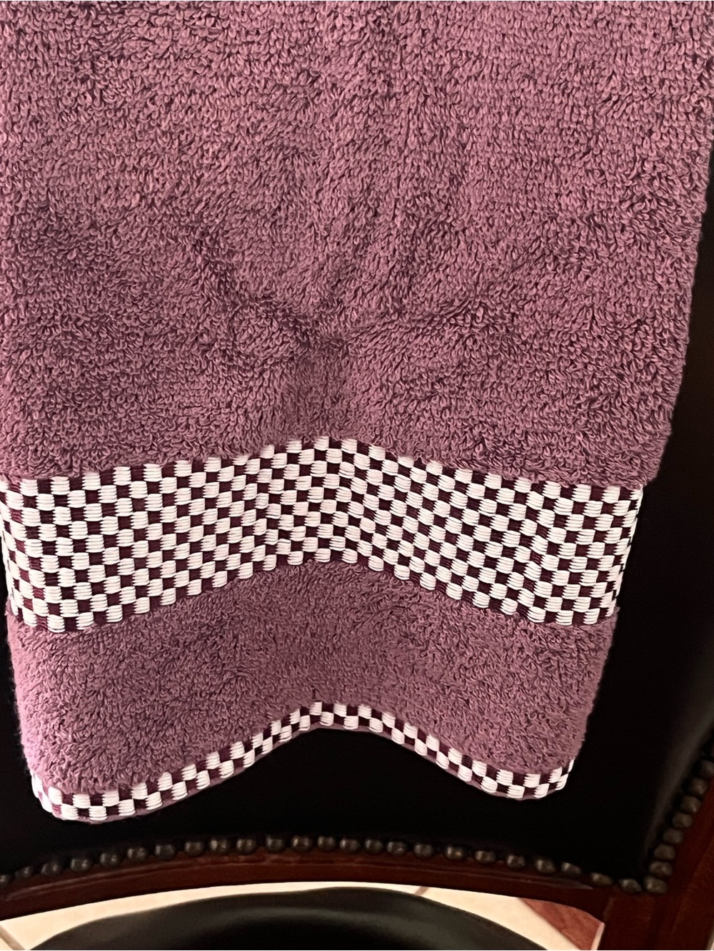 Hilasol Purple Egyptian cotton hand Towel